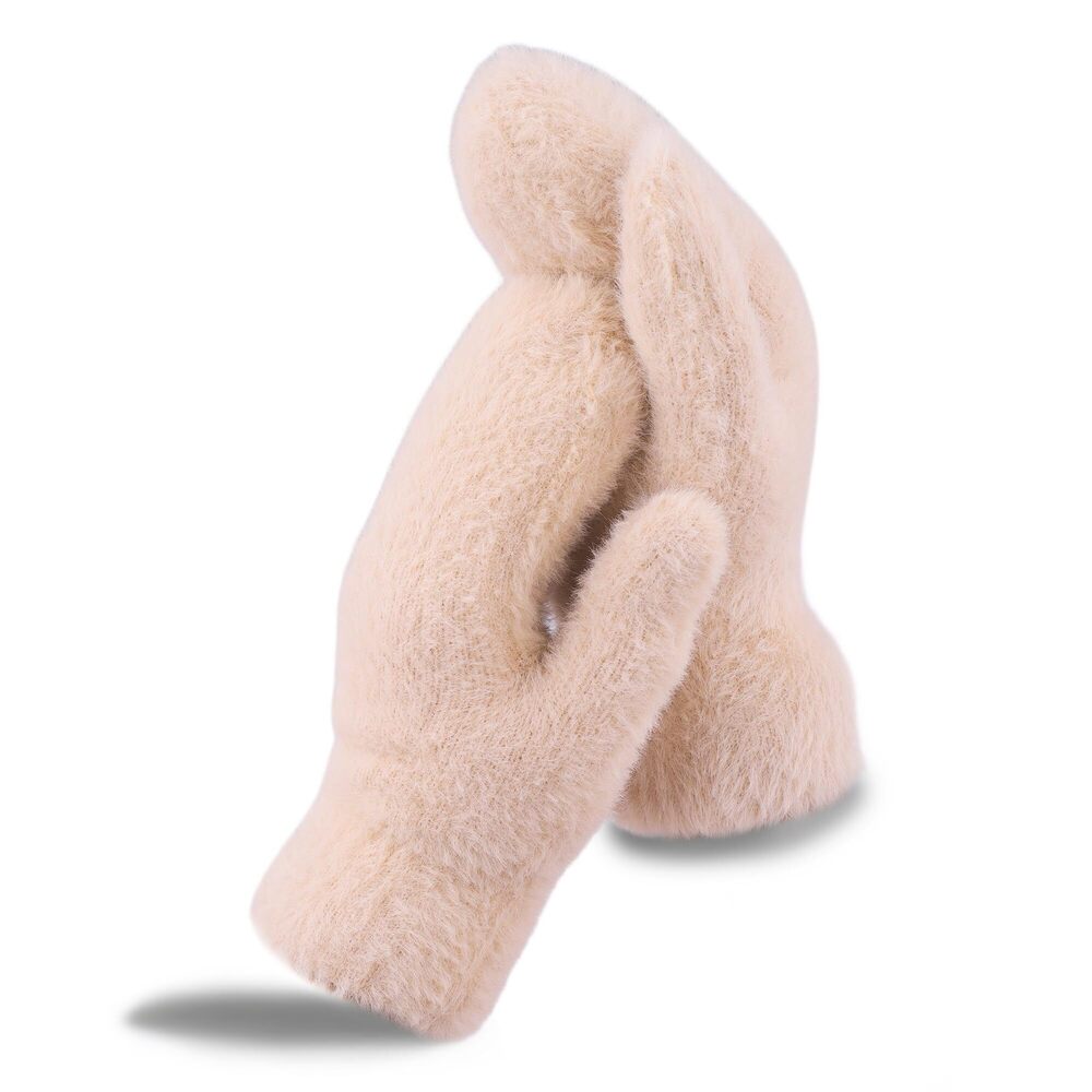 8836 Winter Warm Mittens For Women - Soft Fur Fleece Lined Glovess Knit Cute